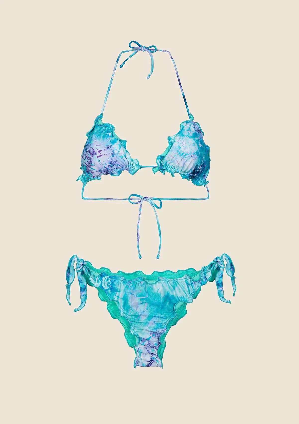 BIKINI DONNA ME FUI TRIANGOLO CON SLIP REGOLABILE FANTASIA 1500-X31