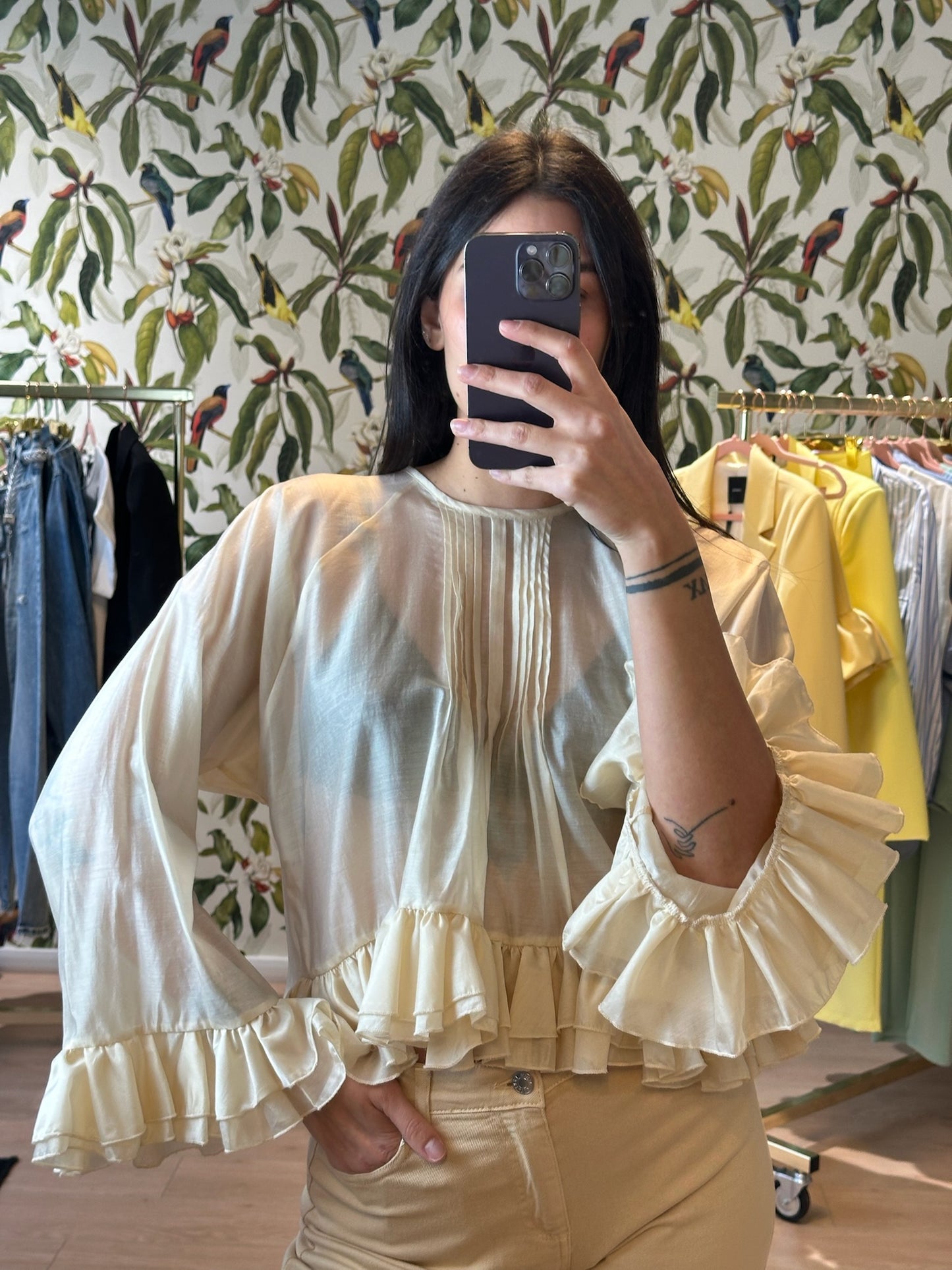 camicia volant KONTATTO