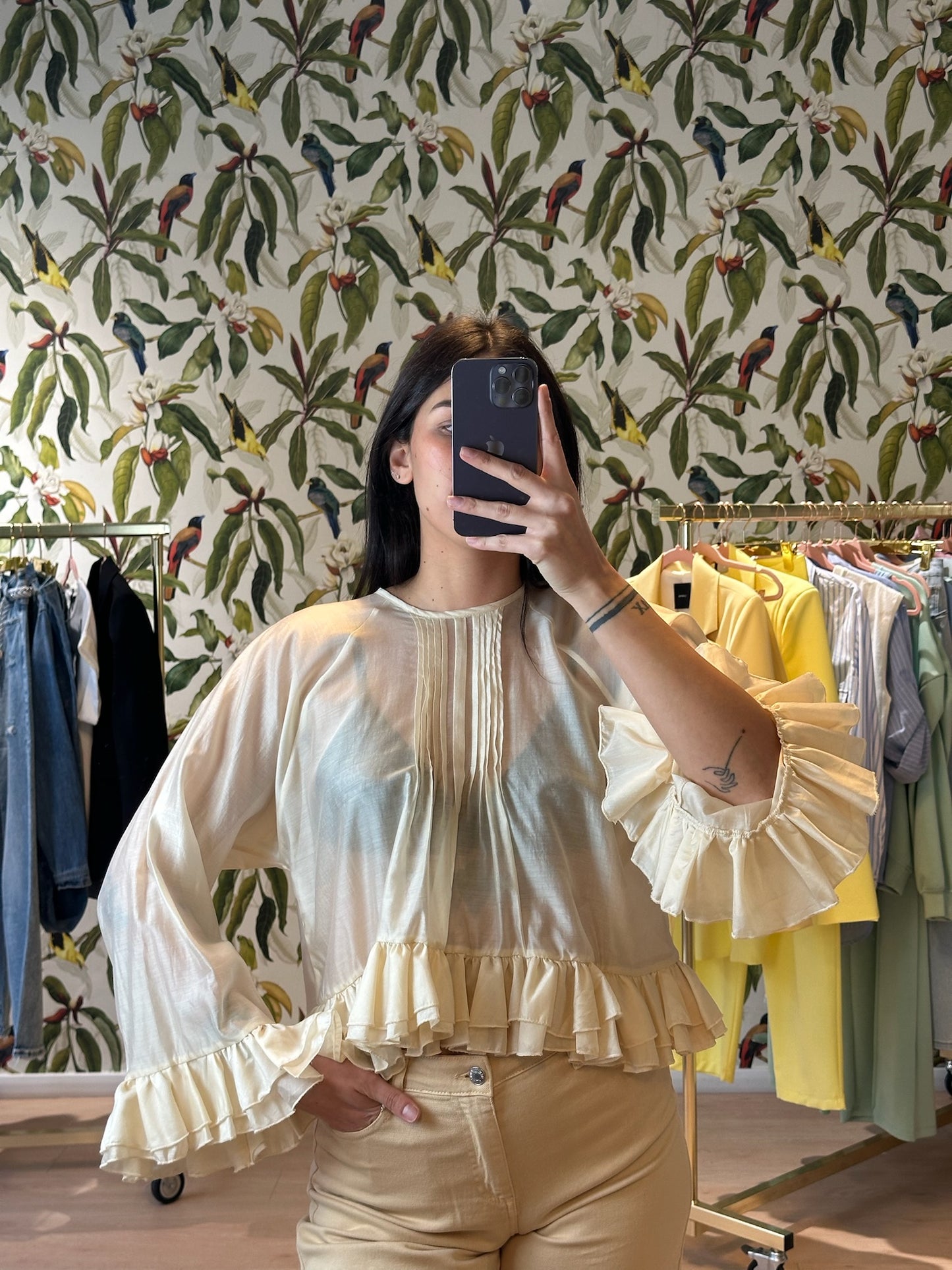 camicia volant KONTATTO